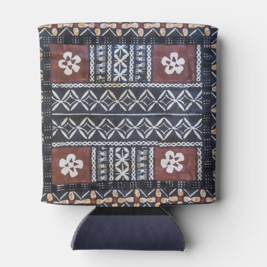 Fiji tapa doek print kan koeler (Achterkant)