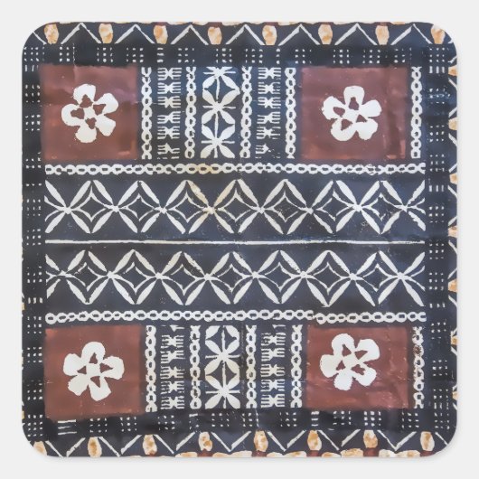 Fiji Tapa Doek Print Stickers (Voorkant)