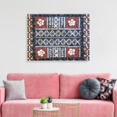Fiji tapa doek print verpakt canvas (Insitu (Woonkamer))