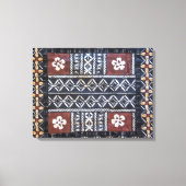 Fiji tapa doek print verpakt canvas (Voorkant)