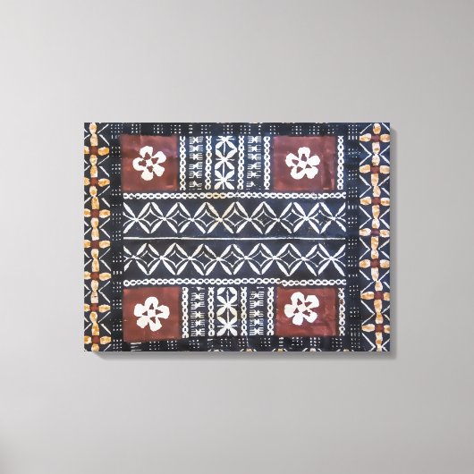 Fiji tapa doek print verpakt canvas (Voorkant)
