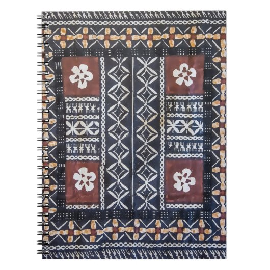 Fiji Tapa Stof Print Notitieboek (Voorkant)