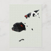 Fiji Trendy Peace Sign met Fijiaanse kaart (Voorkant)