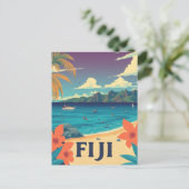 Fiji Tropical Island Beach Briefkaart (Staand voorkant)
