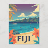 Fiji Tropical Island Beach  Briefkaart (Voorkant)