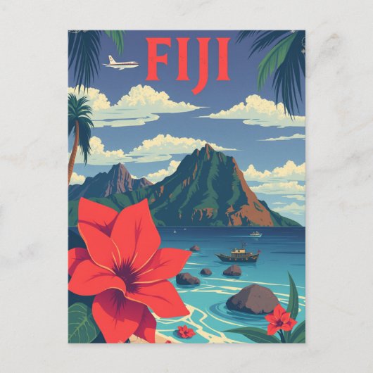 Fiji Tropical Island Reizen Briefkaart (Voorkant)