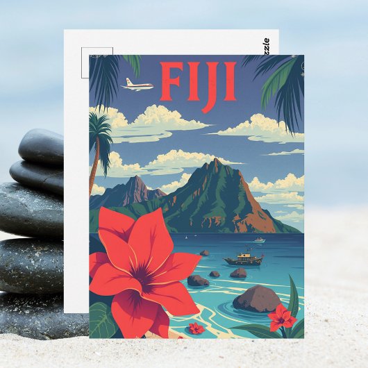 Fiji Tropical Island Reizen Briefkaart