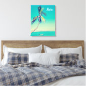 Fiji tropische  palmbomen Eiland reizen Canvas Afdruk (Insitu (Slaapkamer))