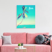 Fiji tropische  palmbomen Eiland reizen Canvas Afdruk (Insitu (Woonkamer))