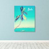 Fiji tropische  palmbomen Eiland reizen Canvas Afdruk (Insitu (Houten vloer))