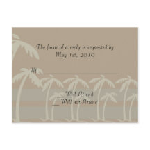 Fiji: tropische palmbomen in Taupe, crème, blauw