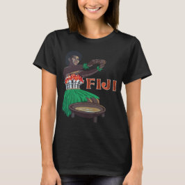 Fiji Tropische Vrouw Traditioneel Reizen T-shirt
