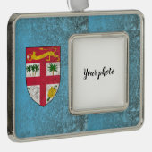 Fiji Verzilverd Omlijst Ornament (Rechts)