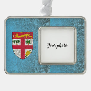 Fiji Verzilverd Omlijst Ornament