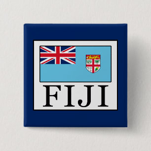 Fiji Vierkante Button 5,1 Cm