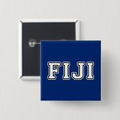 Fiji Vierkante Button 5,1 Cm (Voorkant /achterkant)