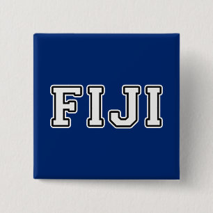 Fiji Vierkante Button 5,1 Cm