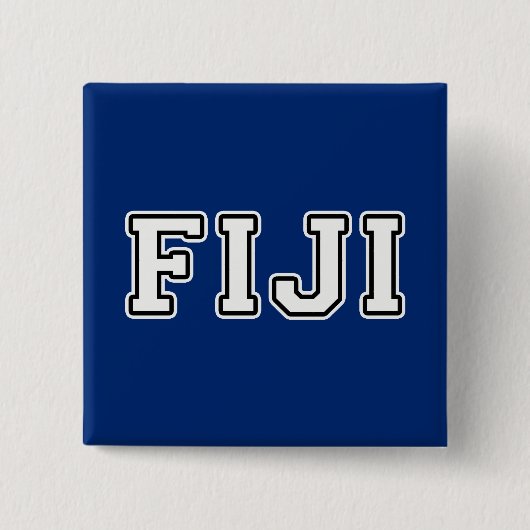 Fiji Vierkante Button 5,1 Cm (Voorkant)