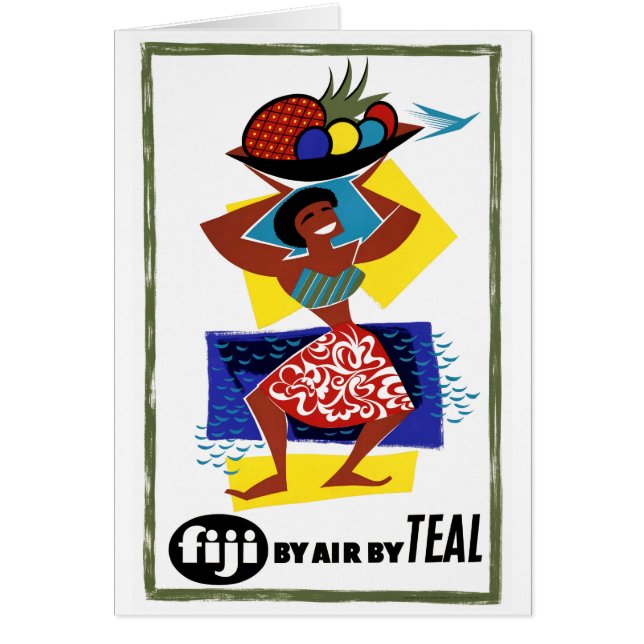 Fiji Vintage Poster hersteld (Voorkant)