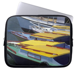 Fiji, Viti Levu, Lautoka, Kleine boten in de haven Laptop Sleeve