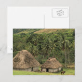 Fiji, Viti Levu, Navala, traditionele Bure-huizen Briefkaart (Voorkant / Achterkant)