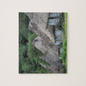 Fiji, Viti, traditionele huthuizen. Legpuzzel (Verticaal)