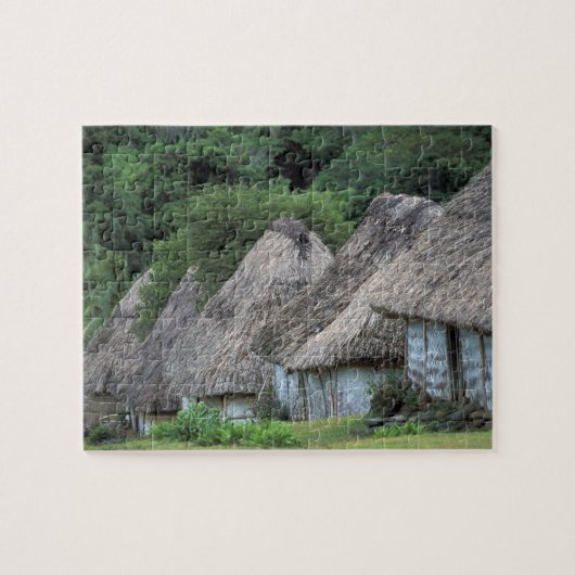 Fiji, Viti, traditionele hutwoningen. Legpuzzel (Horizontaal)