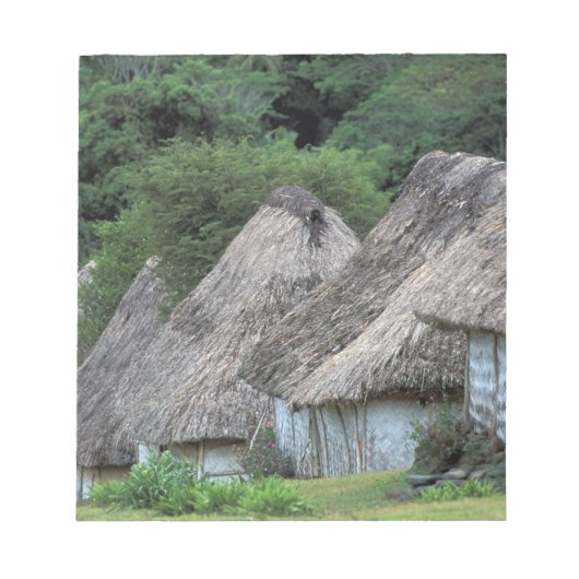 Fiji, Viti, traditionele hutwoningen. Notitieblok (Voorkant)