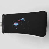Fiji vlag en kaart golfheadcover (Voorkant)