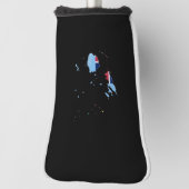 Fiji vlag en kaart golfheadcover (Draai 90)