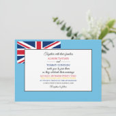 Fiji vlag, Fiji vlag bruiloft Kaart (Staand voorkant)