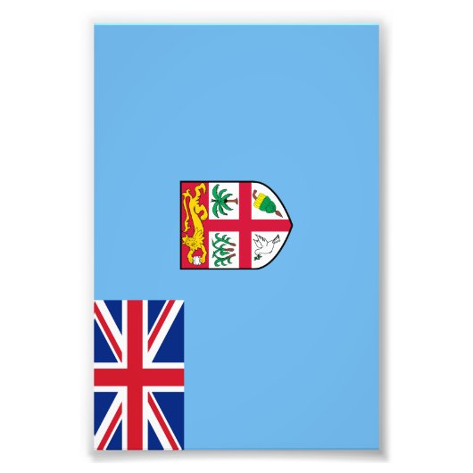 Fiji-vlag Foto Afdruk (Voorkant)