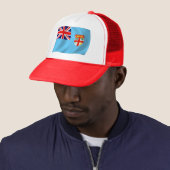 Fiji Vlag Hoed Trucker Pet (In situ)