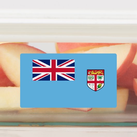 Fiji-vlag Labels (Aangebracht)