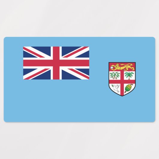 Fiji-vlag Labels (Design 2)