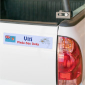 Fiji Vlag + Landkaart Bumpersticker (Op Truck)