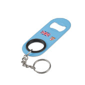 Fiji-vlag Mini Flessenopener (Achterkant Gekanteld)