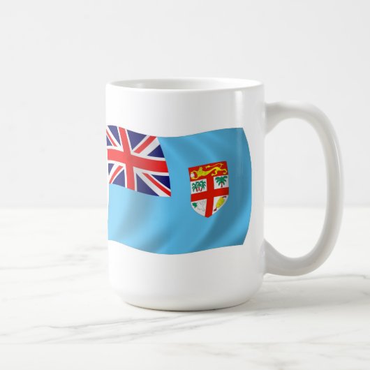 Fiji Vlag Mokka Koffiemok (Rechts)