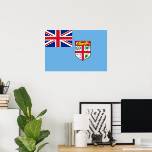 Fiji vlag poster
