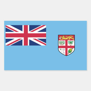 Fiji-vlag Rechthoekige Sticker