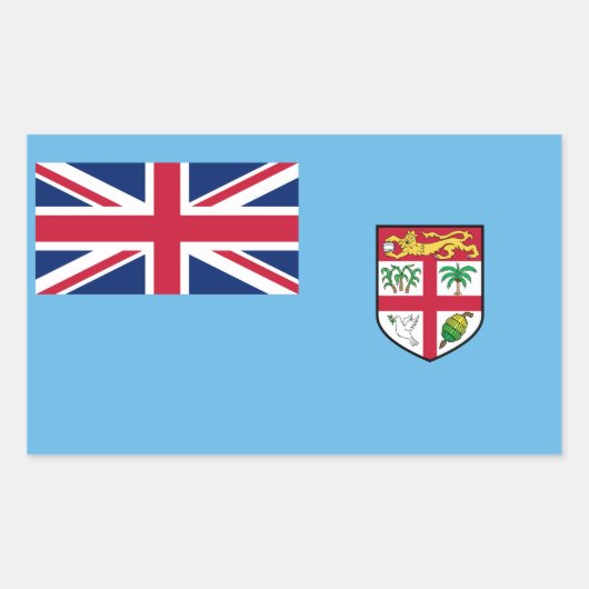 Fiji-vlag Rechthoekige Sticker (Voorkant)