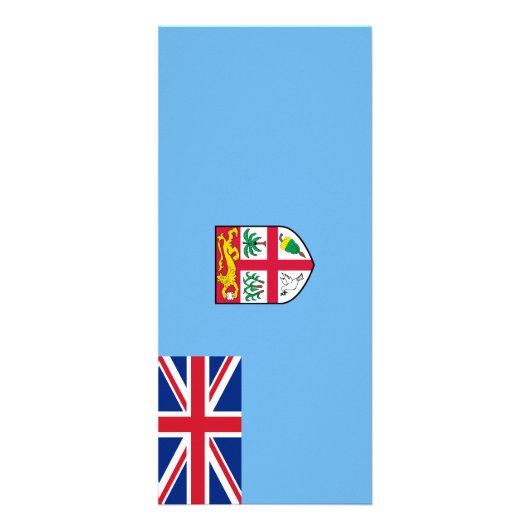 Fiji-vlag Reclamekaart (Voorkant)