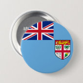 Fiji-vlag Ronde Button 7,6 Cm (Voorkant /achterkant)