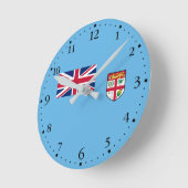 Fiji-vlag Ronde Klok (Hoek)