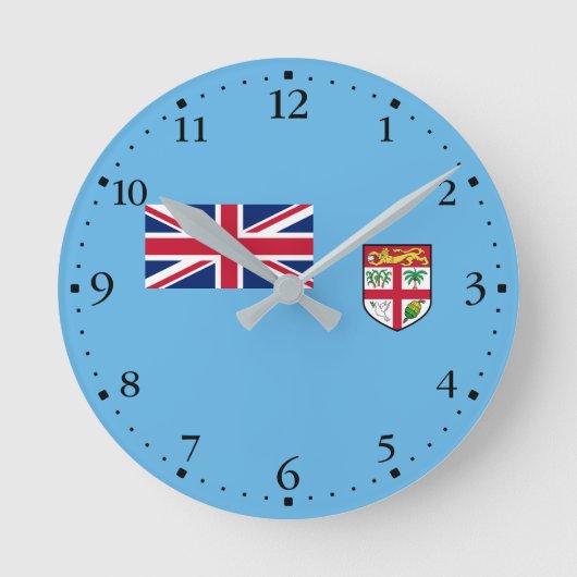Fiji-vlag Ronde Klok (Voorkant)