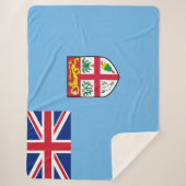 Fiji-vlag Sherpa Deken (Voorkant)