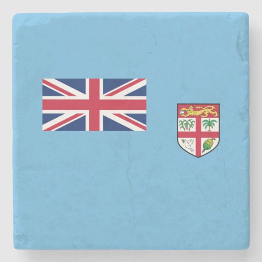 Fiji-vlag Stenen Onderzetter (Voorkant)