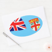Fiji Vlag Sticker (Envelop)