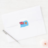 Fiji Vlag Sticker (Envelop)