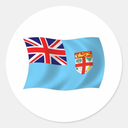 Fiji Vlag Sticker (Voorkant)